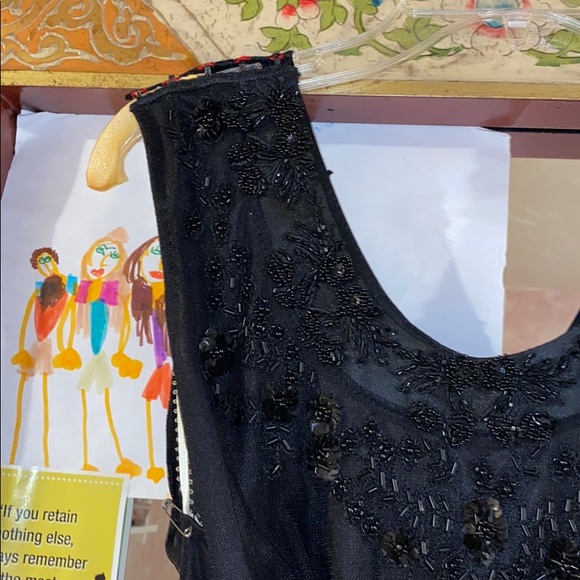 Black Gatsby styled beaded gown - Picture 3 of 6